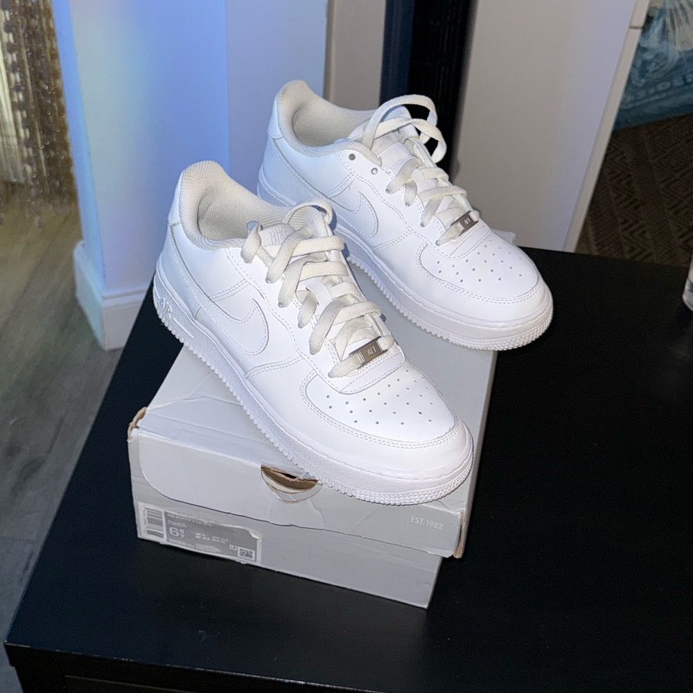 Nike All-White Air Force 1 Sneakers